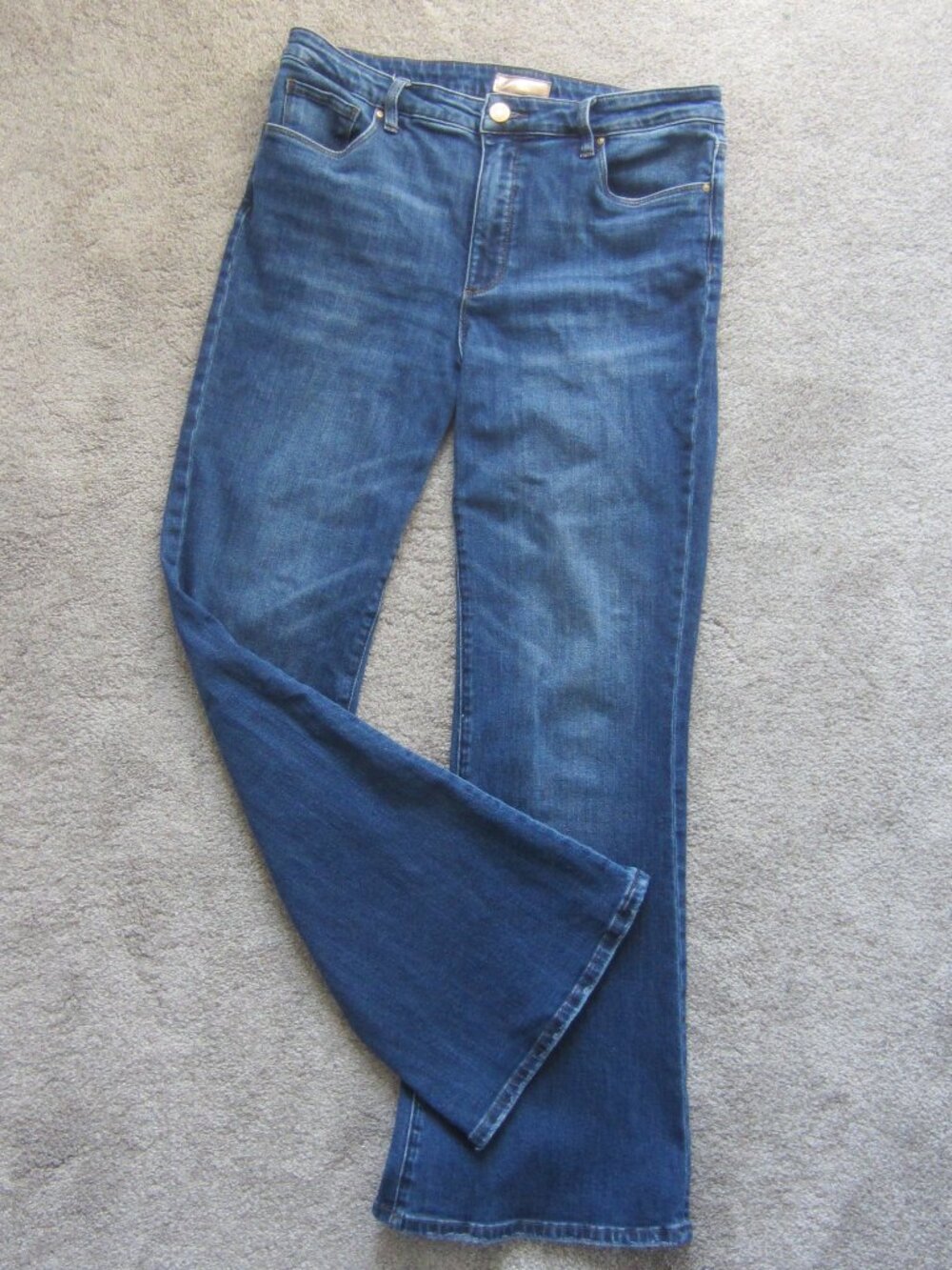 Kut from the Kloth Ana High Rise Flare Jeans Sz 12 Long